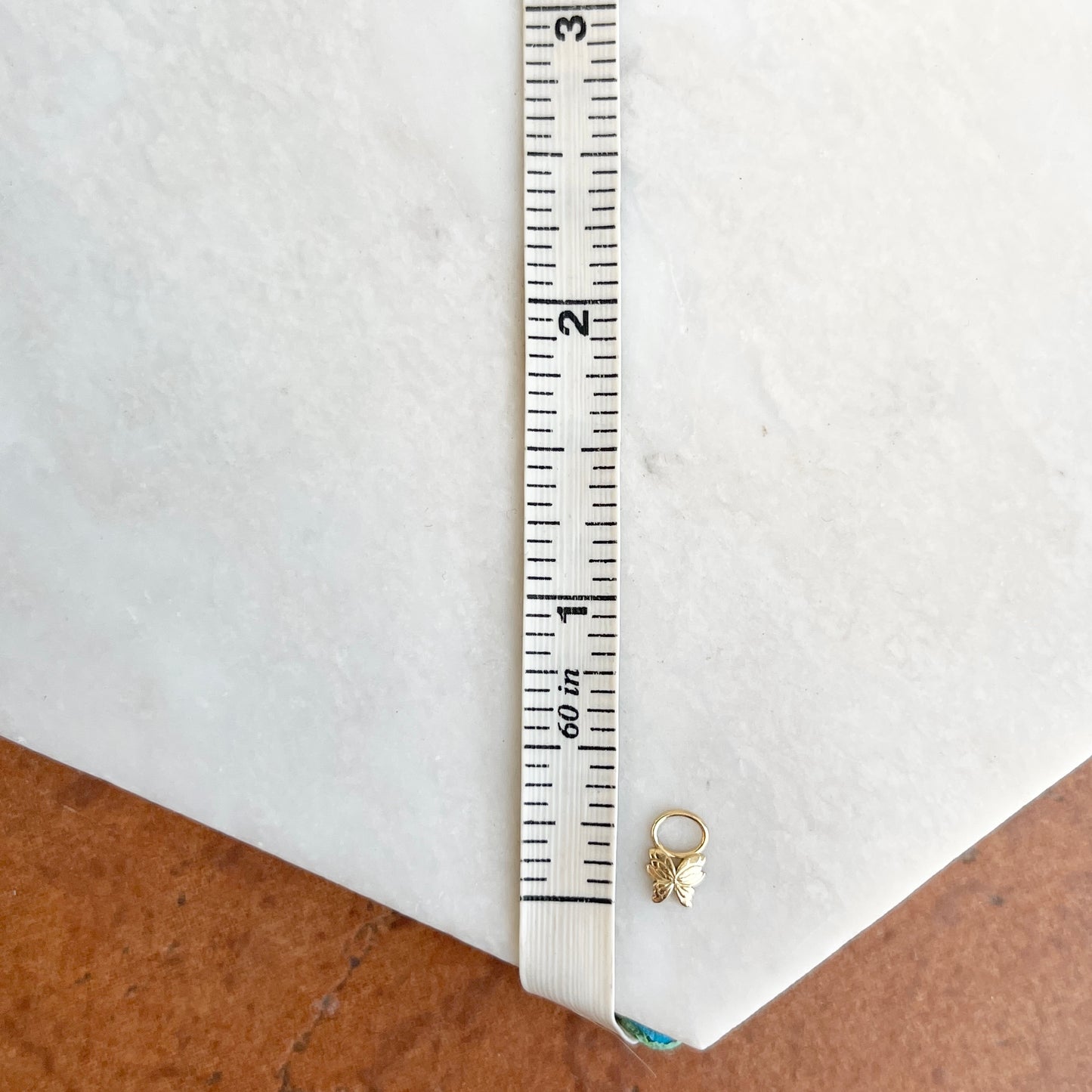 14KT Yellow Gold Mini Butterfly Earring Charms