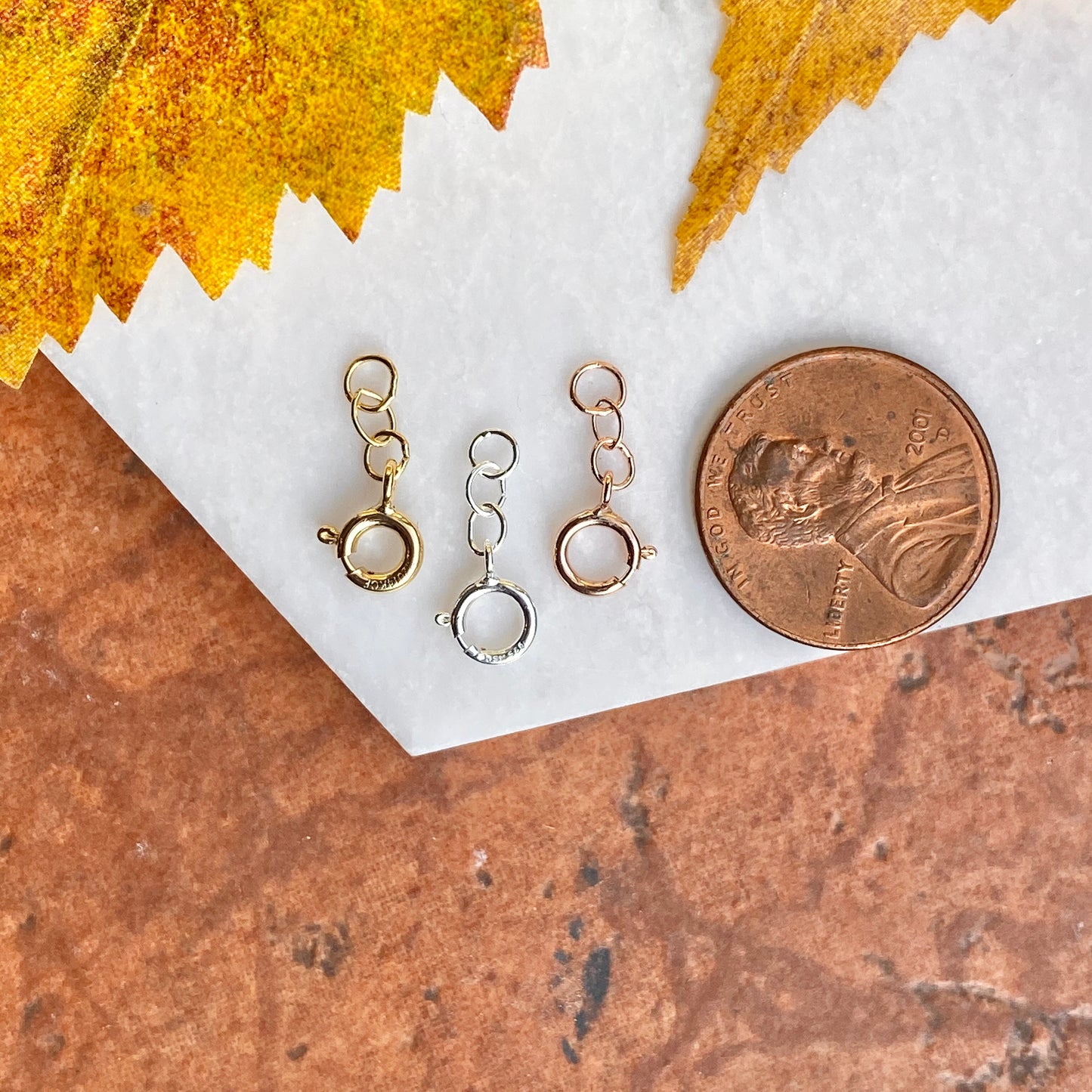 Cable Chain Extender with Spring Ring Clasp .5", Cable Chain Extender with Spring Ring Clasp .5" - Legacy Saint Jewelry