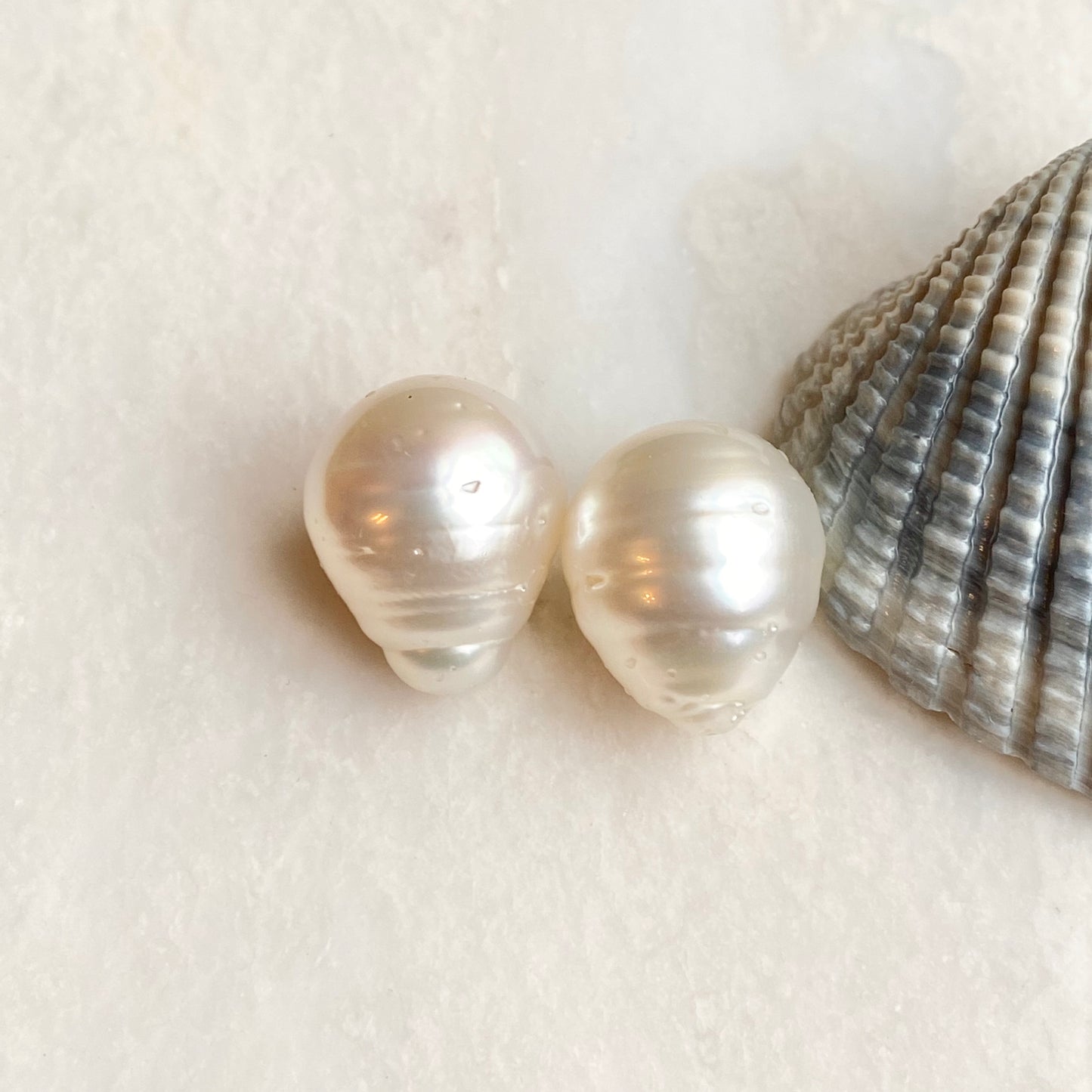 Genuine Paspaley South Sea Loose Pearl Pair "Fine" Quality 15mm, Genuine Paspaley South Sea Loose Pearl Pair "Fine" Quality 15mm - Legacy Saint Jewelry