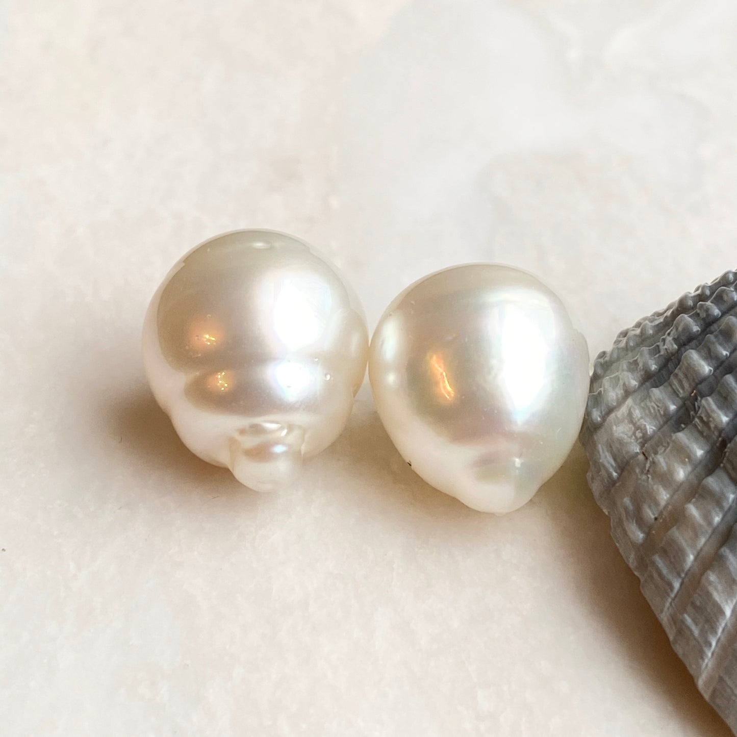 Genuine Paspaley South Sea Loose Pearl Pair "Fine" Quality 14mm, Genuine Paspaley South Sea Loose Pearl Pair "Fine" Quality 14mm - Legacy Saint Jewelry