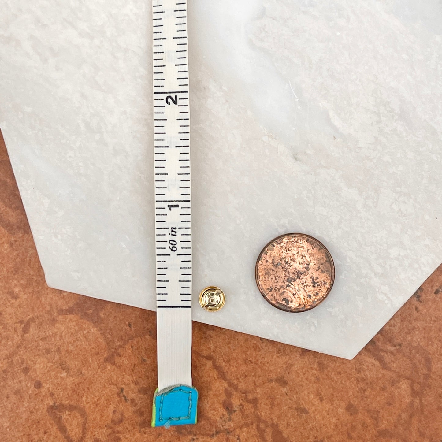 10KT Yellow Gold Screw Back Earring Backs 6.3mm