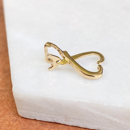 14KT Yellow Gold Pendant Enhancer Slide Hanger 4mm, 14KT Yellow Gold Pendant Enhancer Slide Hanger 4mm - Legacy Saint Jewelry