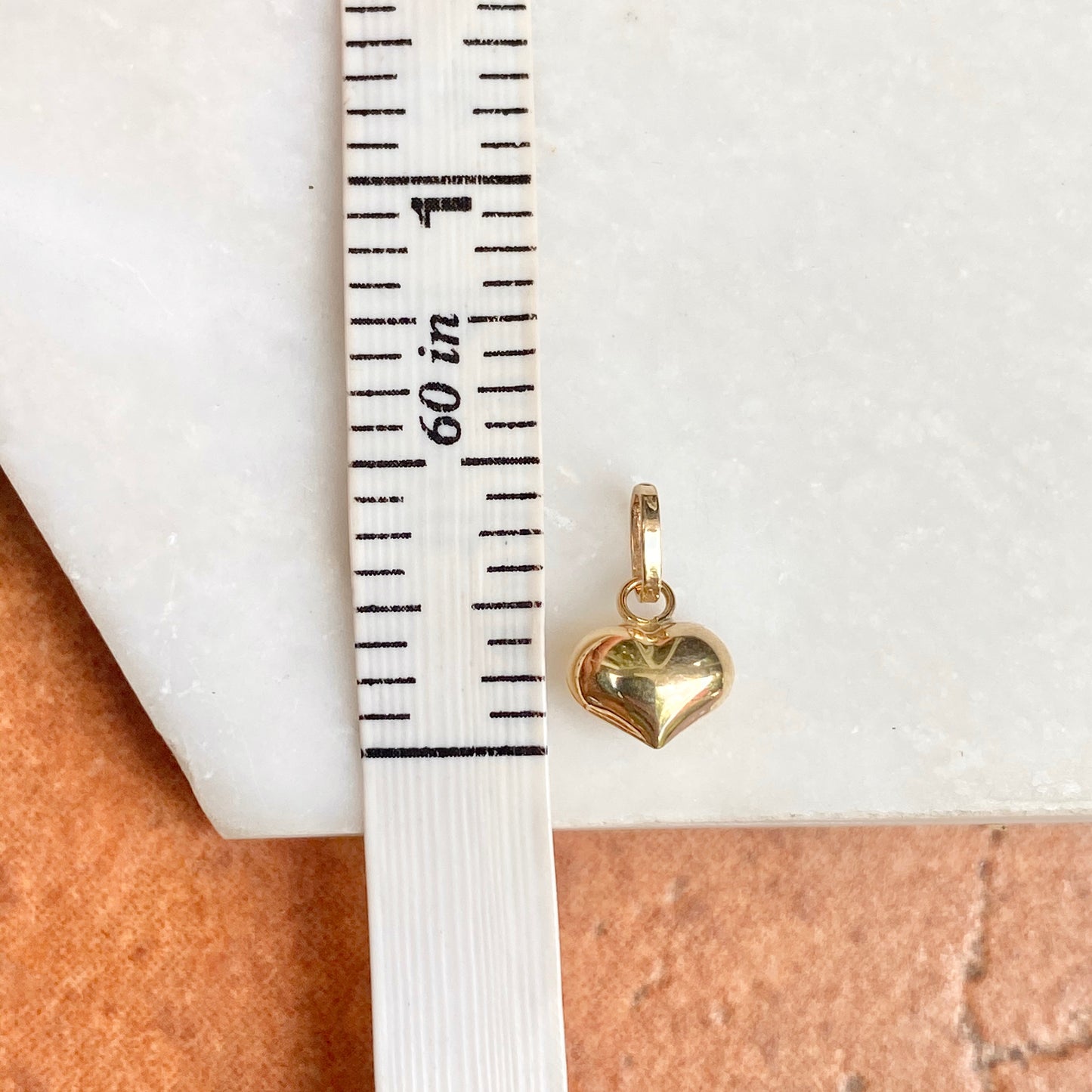 14KT Yellow Gold Polished 3D Puffed Heart Pendant Charm 12mm, 14KT Yellow Gold Polished 3D Puffed Heart Pendant Charm 12mm - Legacy Saint Jewelry