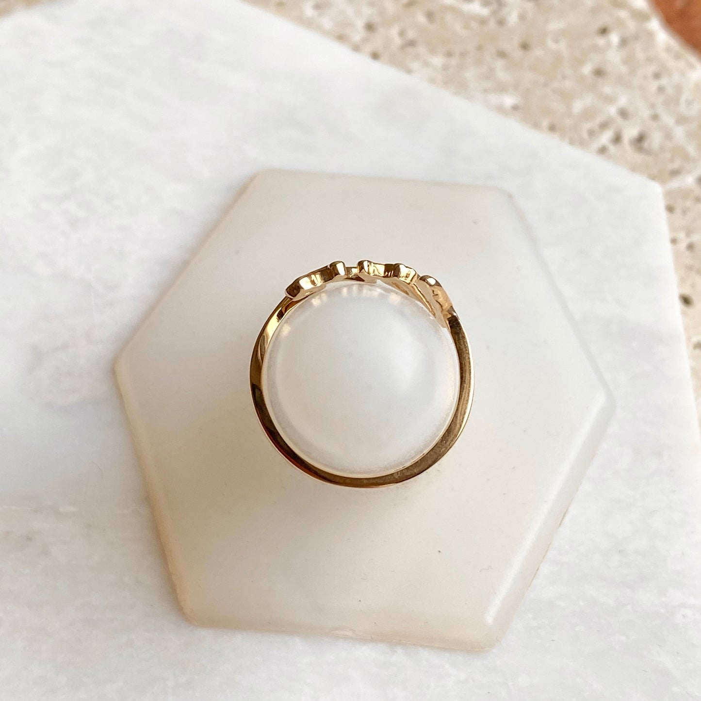 14KT Yellow Gold Love Script Ring, 14KT Yellow Gold Love Script Ring - Legacy Saint Jewelry