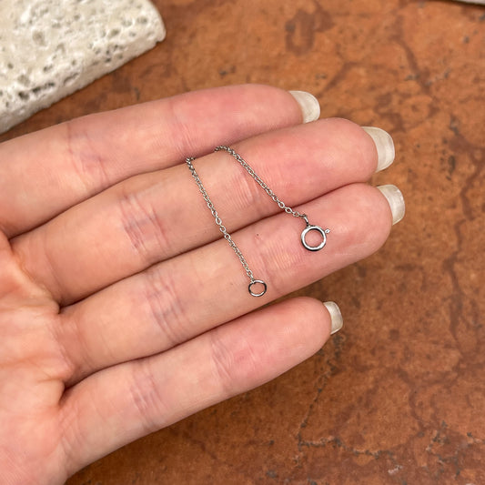 Platinum Cable Chain Necklace Extender