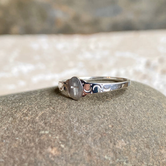 Sterling Silver Cross Brushed Swirl Design Children's Ring, Sterling Silver Cross Brushed Swirl Design Children's Ring - Legacy Saint Jewelry