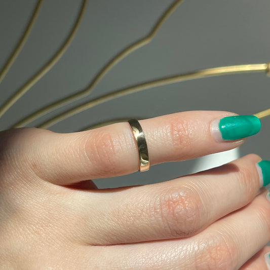 14KT Yellow Gold Polished Band Toe Ring - LSJ