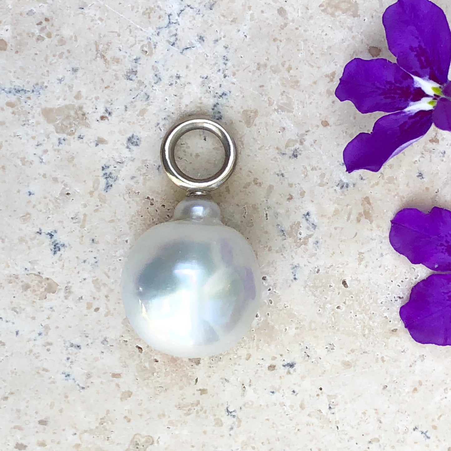 14KT White Gold Paspaley South Sea Pearl Pendant 16mm, 14KT White Gold Paspaley South Sea Pearl Pendant 16mm - Legacy Saint Jewelry