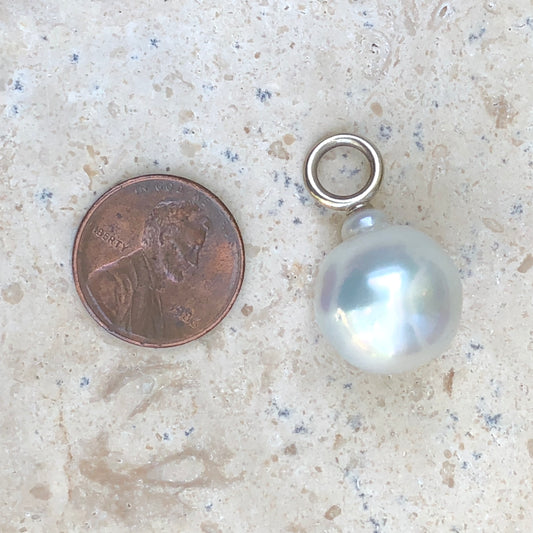 14KT White Gold Paspaley South Sea Pearl Pendant 16mm, 14KT White Gold Paspaley South Sea Pearl Pendant 16mm - Legacy Saint Jewelry