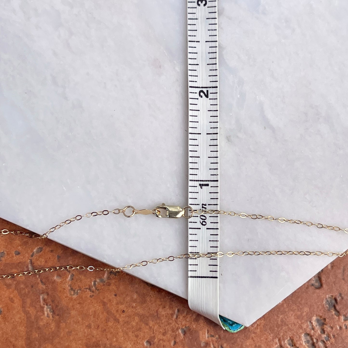 14KT Yellow Gold Flat Open 1.3mm Cable Chain Necklace