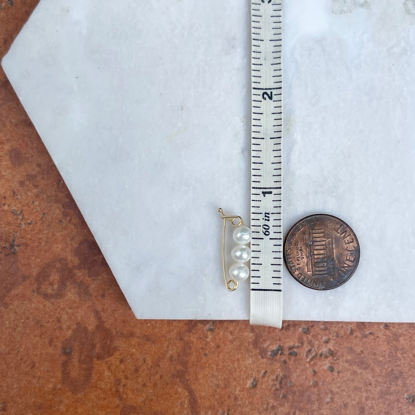 14KT Yellow Gold Freshwater Pearls Pearl Shortener Clasp