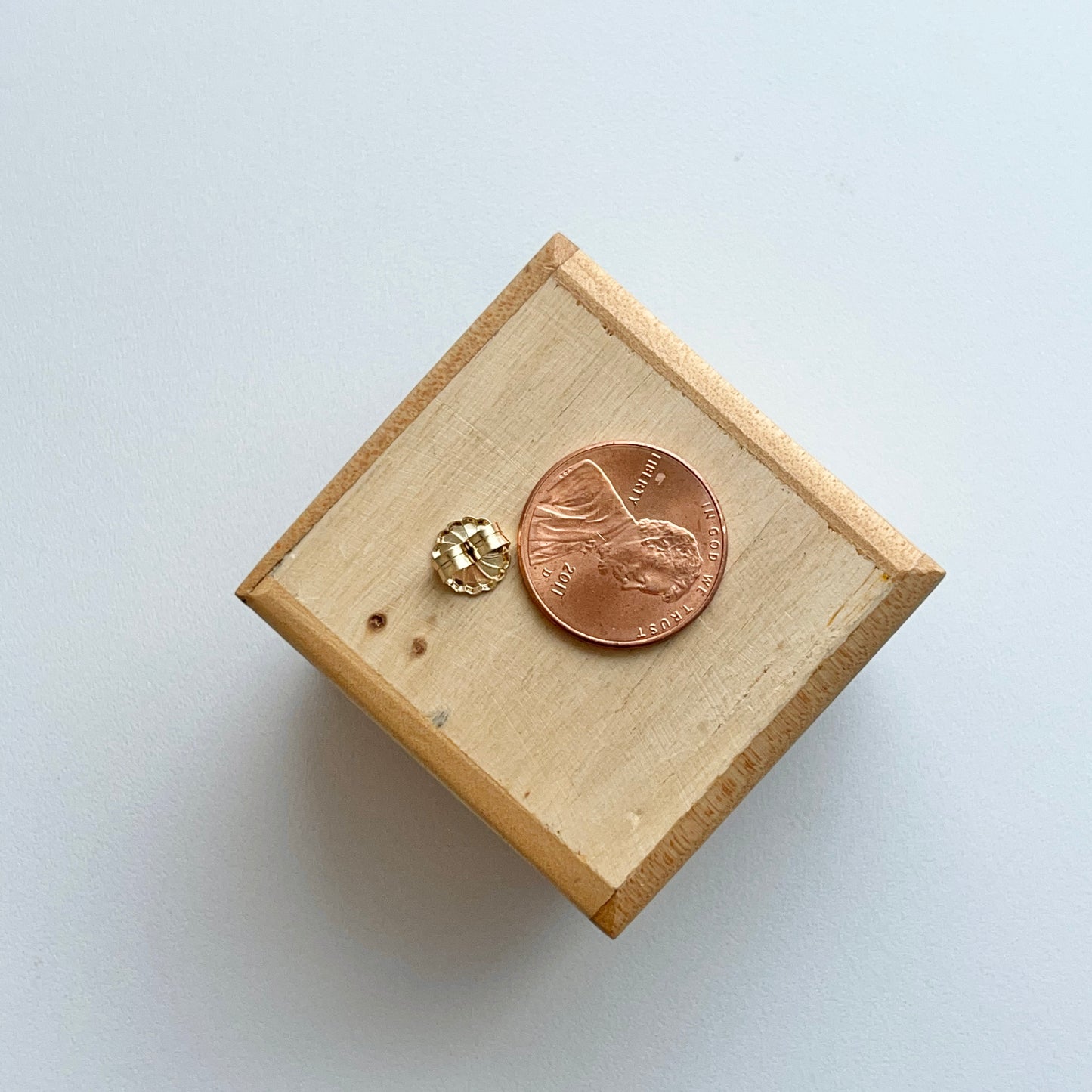 14KT Yellow Gold 7.2mm Friction Earring Backs