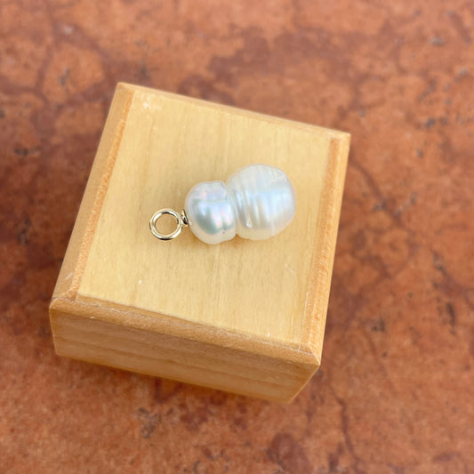 14KT Yellow Gold Paspaley South Sea Pearl Simple Pendant 13mm #11