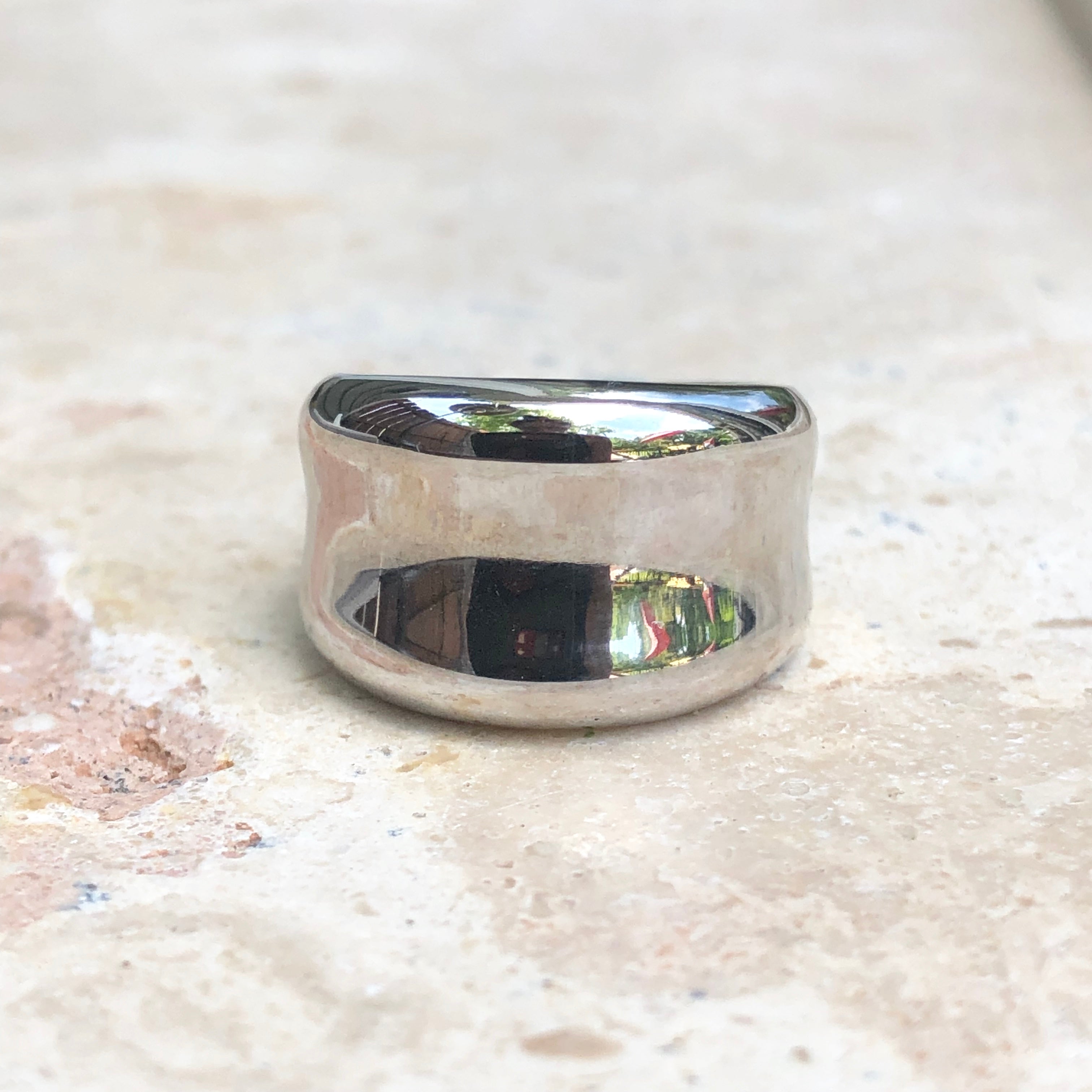 thumbnail image 2 of Sterling Silver Barber Shop Comb & Scissors Ring - High Polished .925 Silver 2 of 9