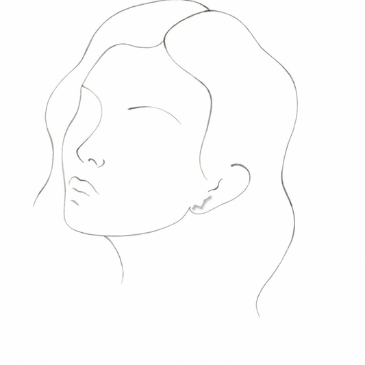 14KT White Gold 1/10 CT Diamond Constellation Earrings