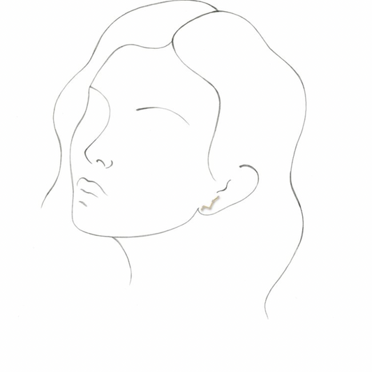 14KT Yellow Gold 1/10 CT Diamond Constellation Earrings