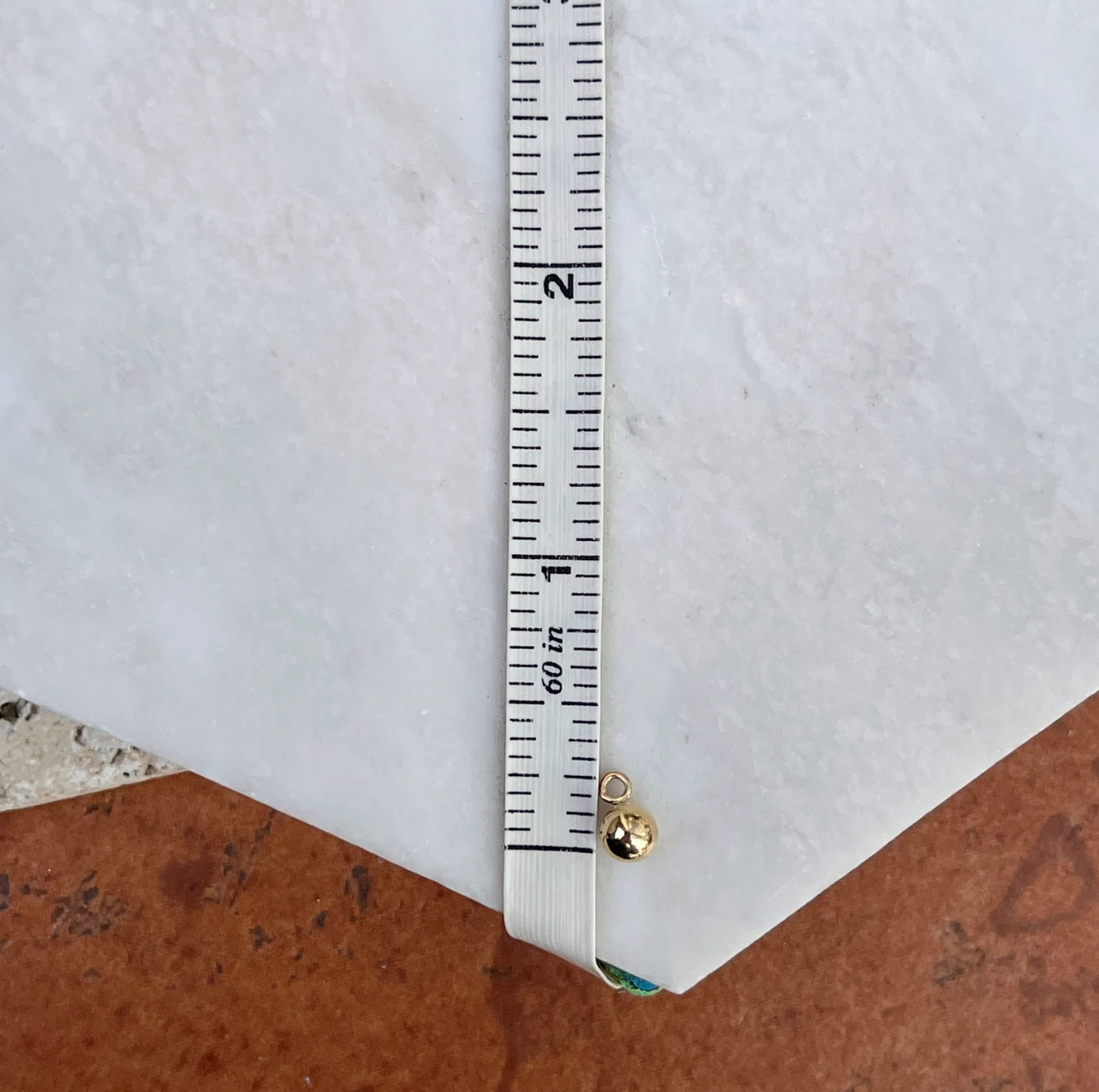 14KT Yellow Gold Mini Round Ball Earring Charms 5mm