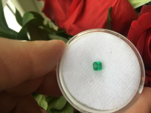 Colombian Emerald Cut Loose Emerald .38 CT - Legacy Saint Jewelry