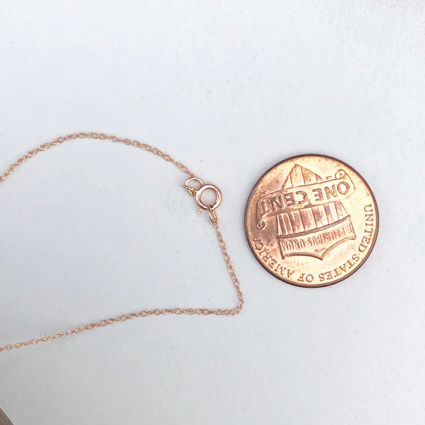 10KT Rose Gold Cable Rope Chain Necklace .50mm, 10KT Rose Gold Cable Rope Chain Necklace .50mm - Legacy Saint Jewelry