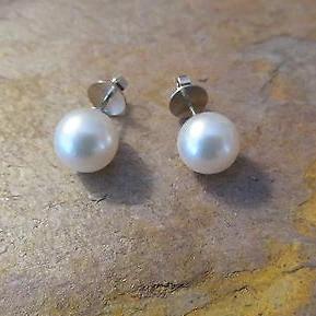18KT White Gold Paspaley Pearl Stud Earrings 10mm, 18KT White Gold Paspaley Pearl Stud Earrings 10mm - Legacy Saint Jewelry