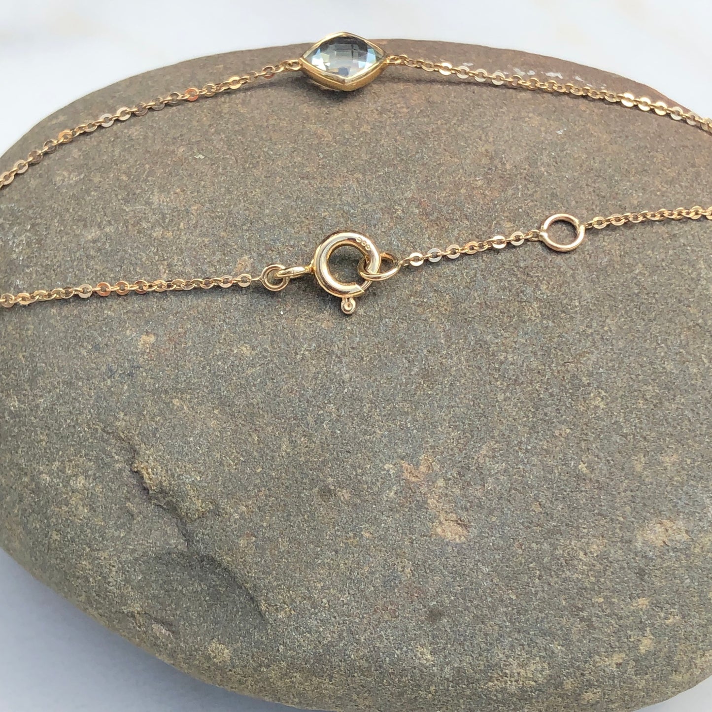 14KT Yellow Gold Lemon Quartz + Green Amethyst Bezel Set Chain Bracelet, 14KT Yellow Gold Lemon Quartz + Green Amethyst Bezel Set Chain Bracelet - Legacy Saint Jewelry