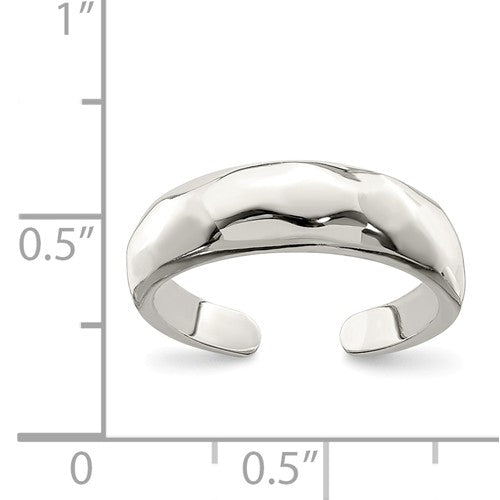 Sterling Silver Domed Toe Ring, Sterling Silver Domed Toe Ring - Legacy Saint Jewelry