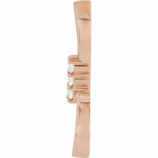 14KT Rose Gold Diamond S-Hook Extender Clasp, 14KT Rose Gold Diamond S-Hook Extender Clasp - Legacy Saint Jewelry