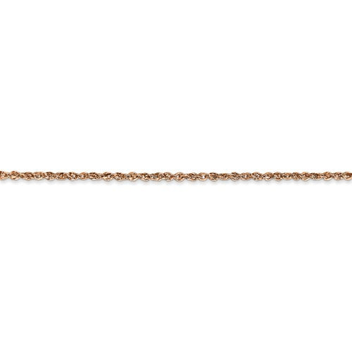 14KT Rose Gold Ropa Chain Anklet 1.7mm, 14KT Rose Gold Ropa Chain Anklet 1.7mm - Legacy Saint Jewelry