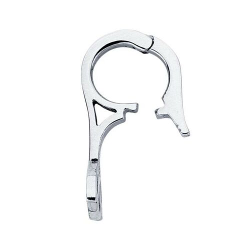 Sterling Silver Floral Hinged Necklace Enhancer, Sterling Silver Floral Hinged Necklace Enhancer - Legacy Saint Jewelry