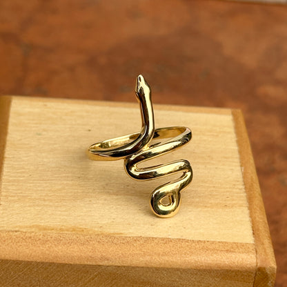 14KT Yellow Gold Slithering Snake Ring