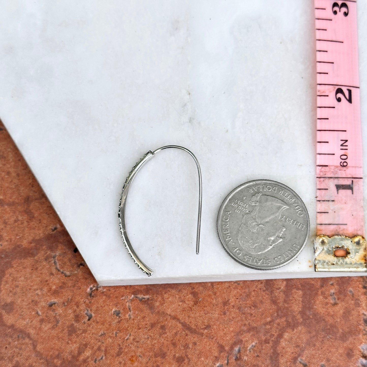 Sterling Silver Crystal Threader Earrings