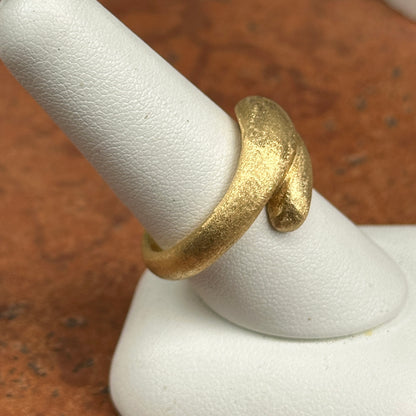 Sterling Silver Gold-Tone Satin Ring Size 9