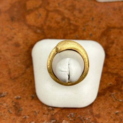 Sterling Silver Gold-Tone Satin Ring Size 9