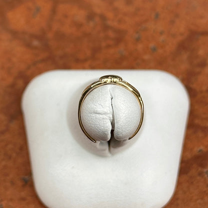 10KT Yellow Gold Claddagh Toe Ring Adjustable
