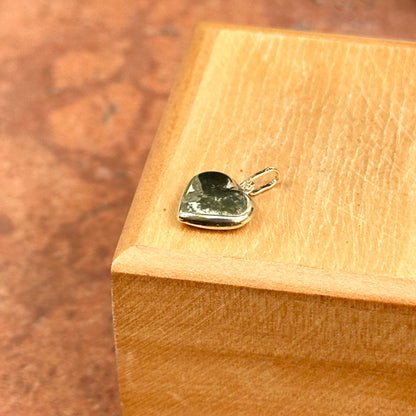 14KT Yellow Gold Polished Puffed Heart Pendant Charm