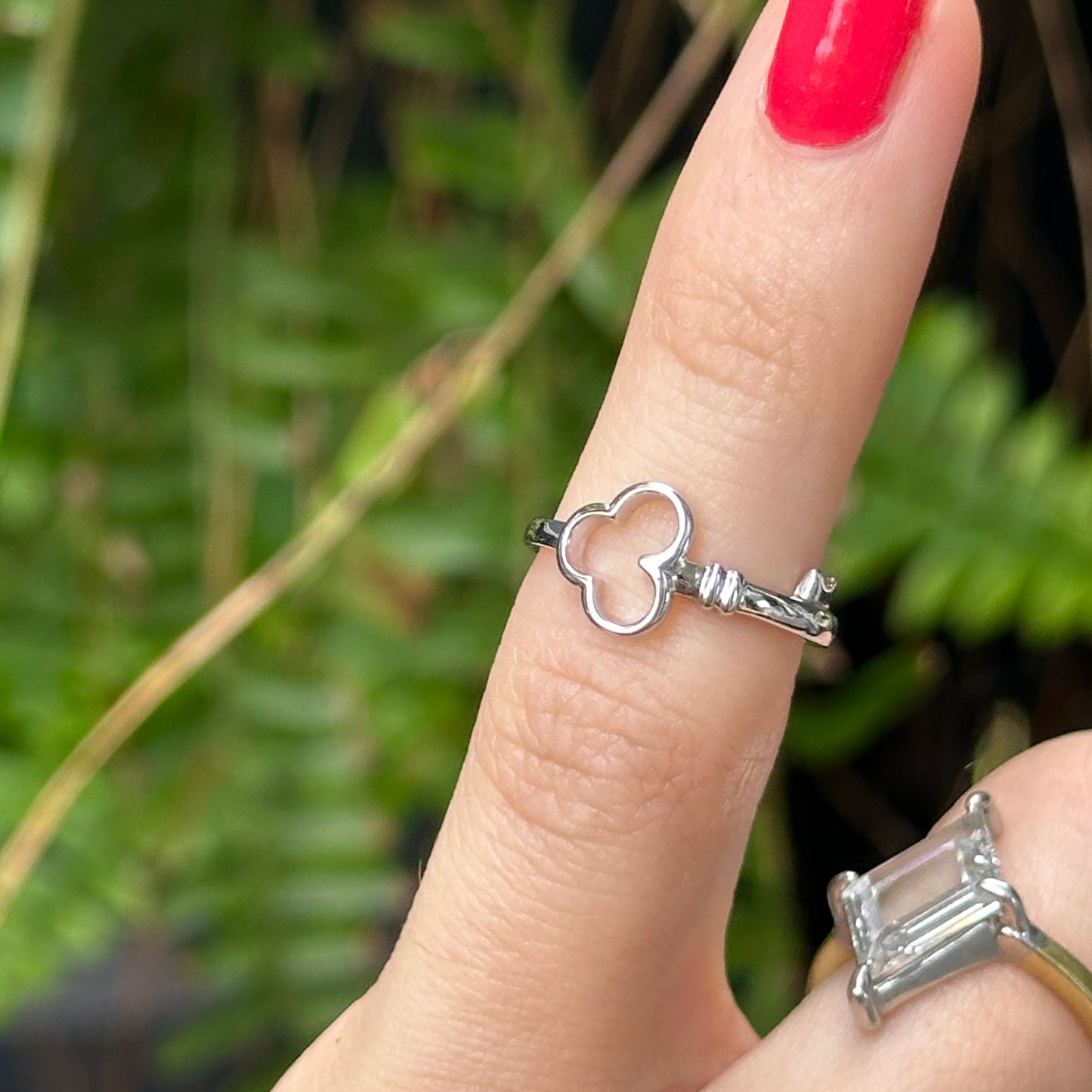 Sterling Silver Key Toe Ring