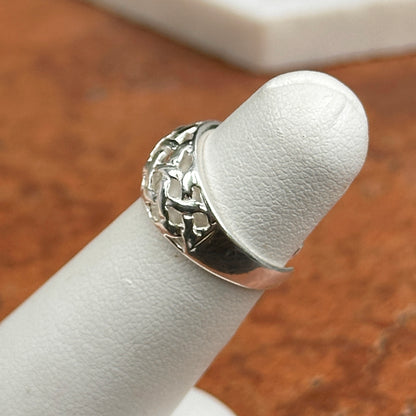Sterling Silver Lattice Toe Ring