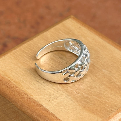 Sterling Silver Lattice Toe Ring
