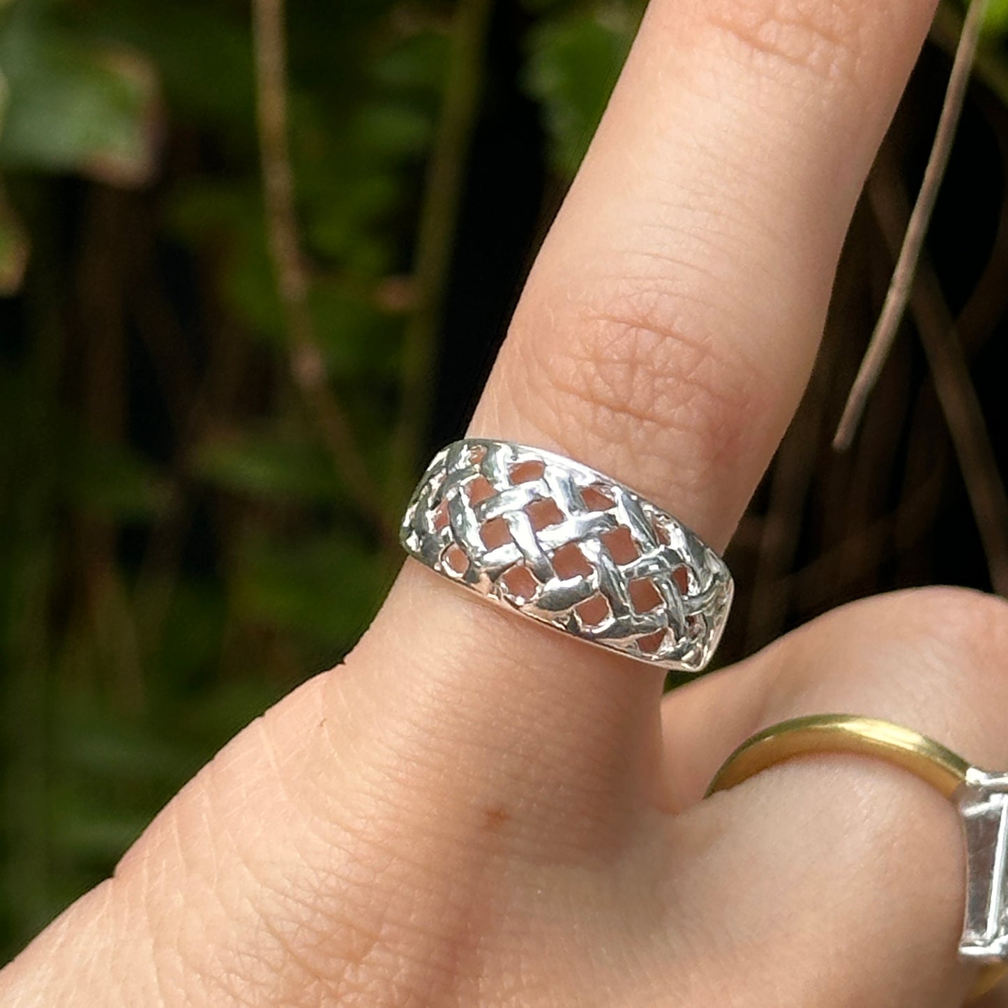 Sterling Silver Lattice Toe Ring