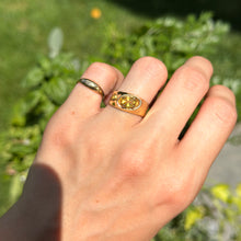 Load image into Gallery viewer, Estate 14KT Yellow Gold Oval Citrine Concave Ring
