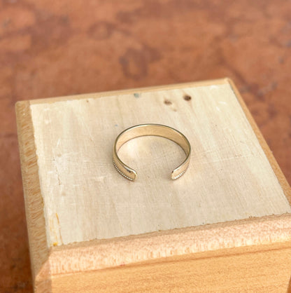 14KT Yellow Gold Millgrain Toe Ring