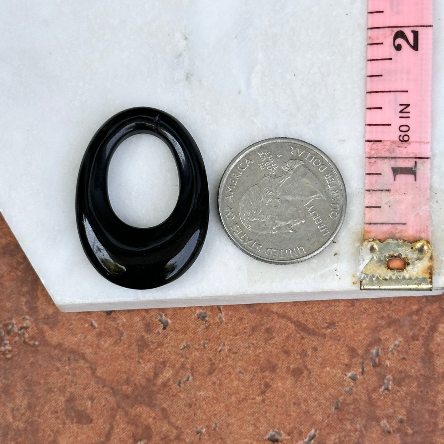 Vintage Black Onyx Oval Earring Charms