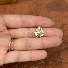 Load image into Gallery viewer, 14KT Yellow Gold Polished 4-Leaf Clover Pendant Charm