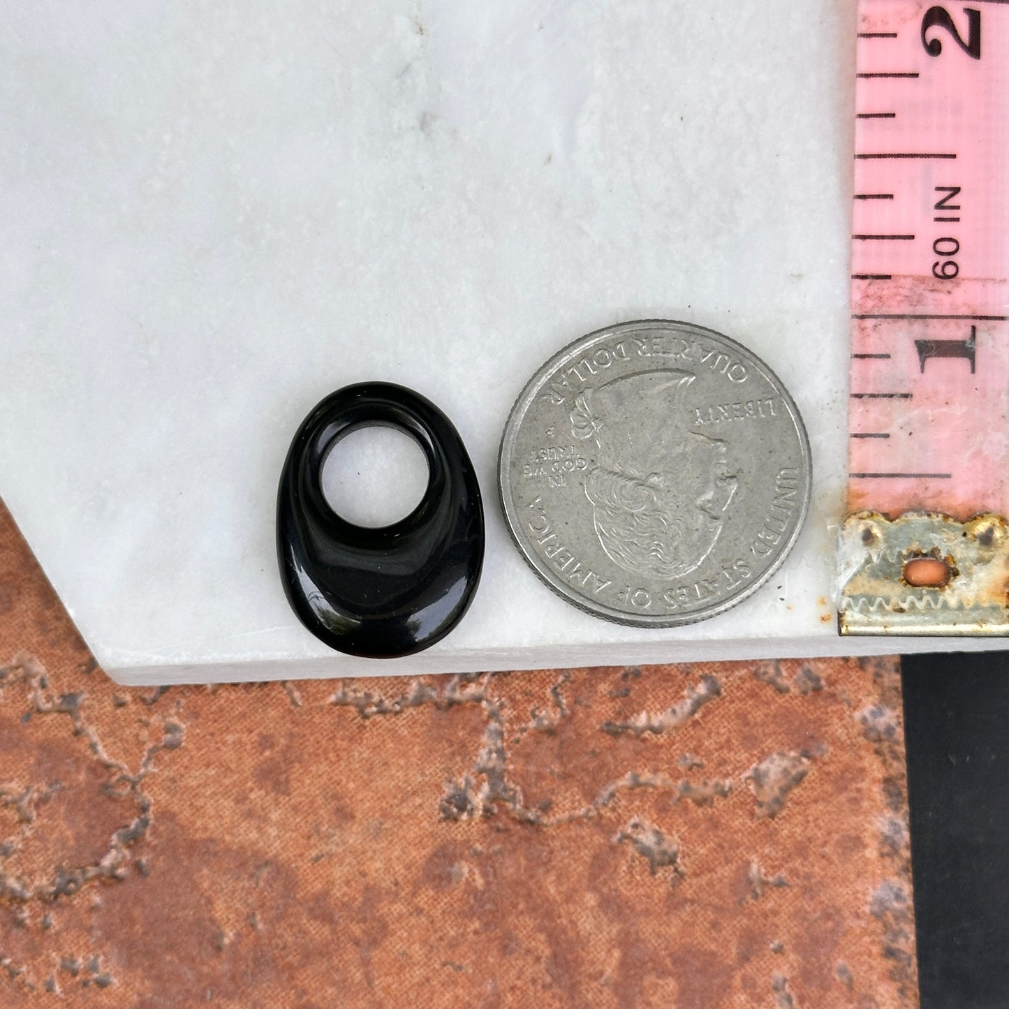 Vintage Black Onyx Oval Earring Charms MINI