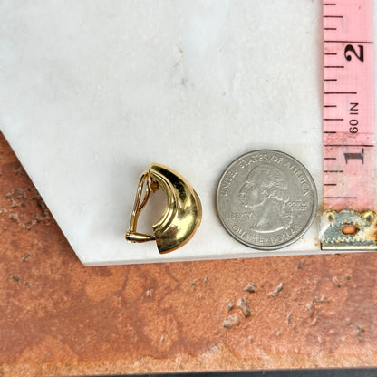 Estate 18KT Yellow Gold Tiffany & Co. Paloma Picasso Vendome Half-Hoop Earrings