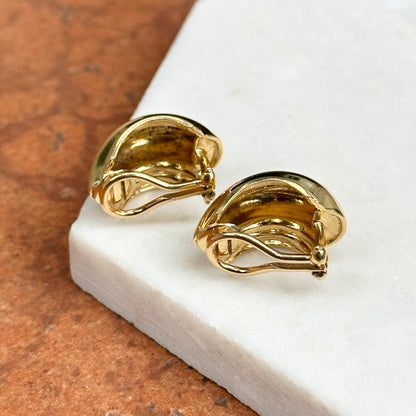 Estate 18KT Yellow Gold Tiffany & Co. Paloma Picasso Vendome Half-Hoop Earrings