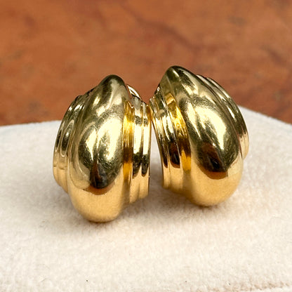 Estate 18KT Yellow Gold Tiffany & Co. Paloma Picasso Vendome Half-Hoop Earrings