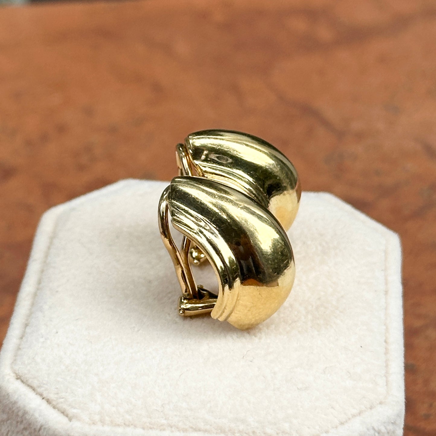 Estate 18KT Yellow Gold Tiffany & Co. Paloma Picasso Vendome Half-Hoop Earrings