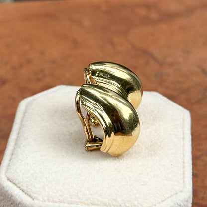 Estate 18KT Yellow Gold Tiffany & Co. Paloma Picasso Vendome Half-Hoop Earrings