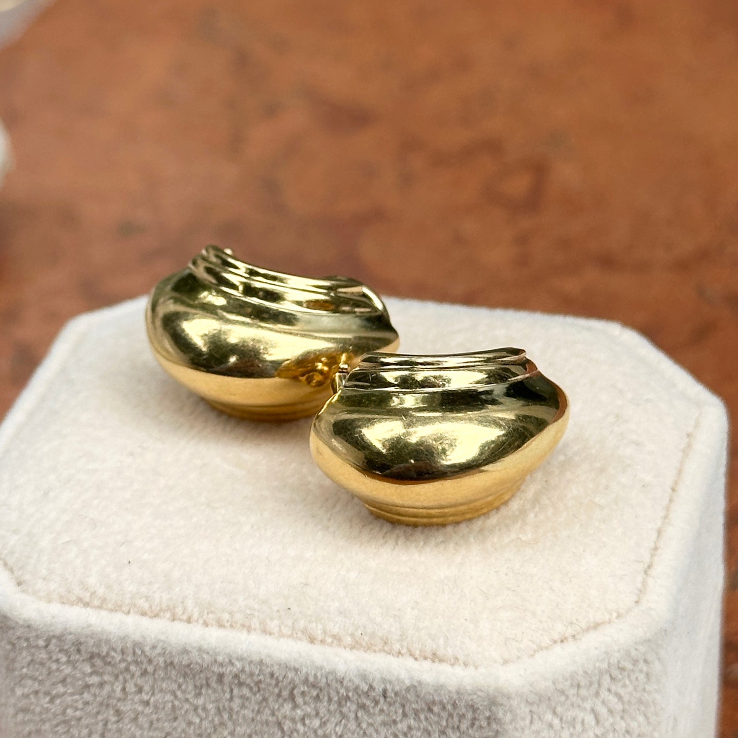 Estate 18KT Yellow Gold Tiffany & Co. Paloma Picasso Vendome Half-Hoop Earrings